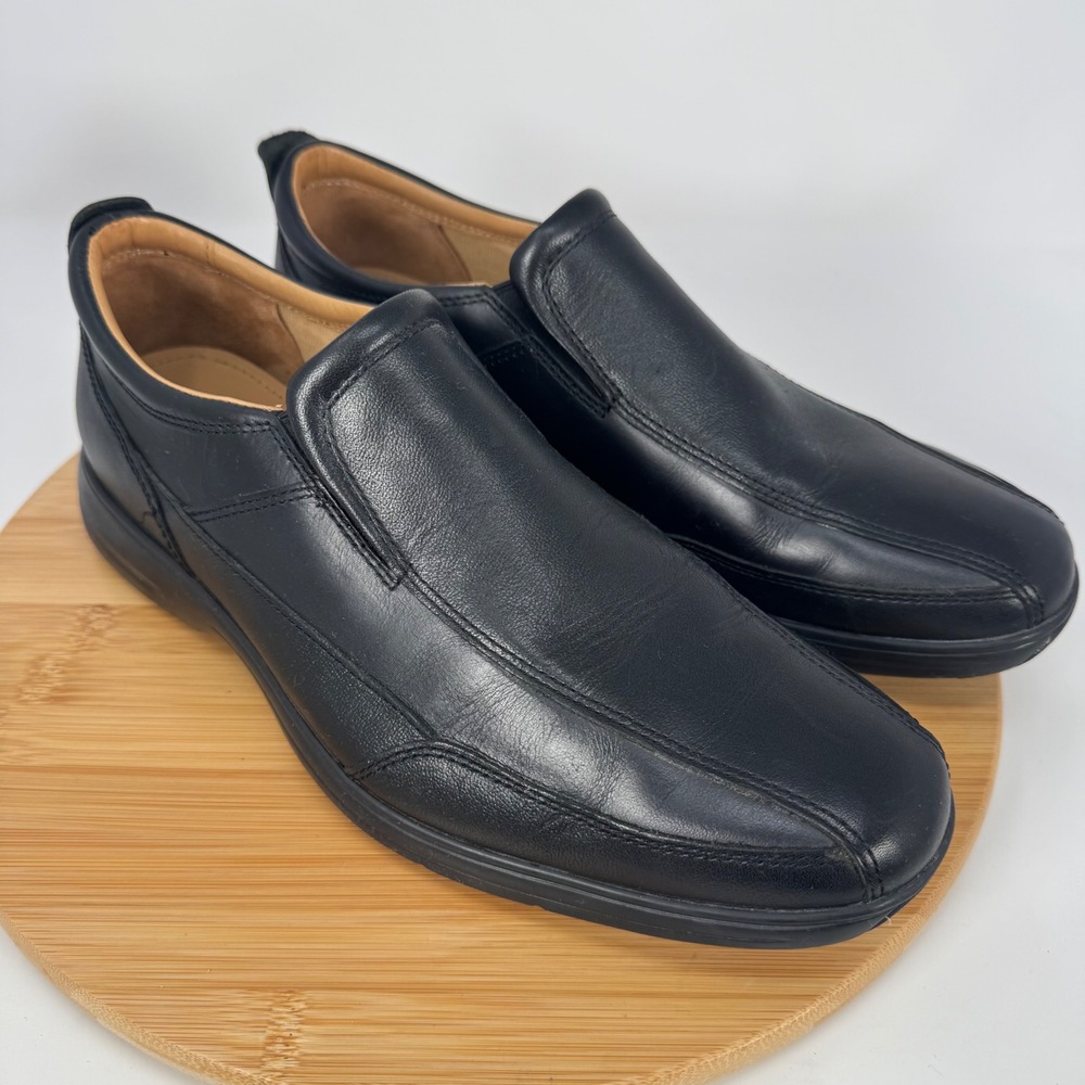 Cole Haan Grand.OS Mens Black Leather Slip On Loafers Dress Shoes C13760 10.5 M